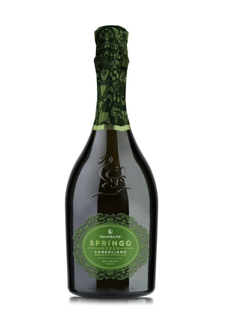 A bottle of Prosecco DOCG Brut, unfiltred Prosecco Superiore, 0,75 l, Le Manzane, Prosecco World